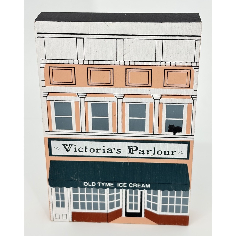 Vintage The Cat's Meow 1990 Victoria's‎ Parlour Series VIII Ice Cream Shop